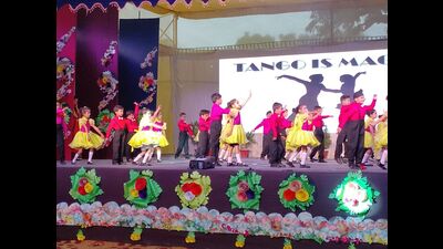 Children presenting an item during their annual day function (HT Photo) Children presenting an item during their annual day function (HT Photo)