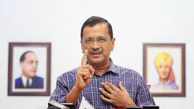 Delhi chief minister Arvind Kejriwal addresses a press conference at his residence in New Delhi on November 26. (HT Photo) Delhi chief minister Arvind Kejriwal addresses a press conference at his residence in New Delhi on November 26. (HT Photo)