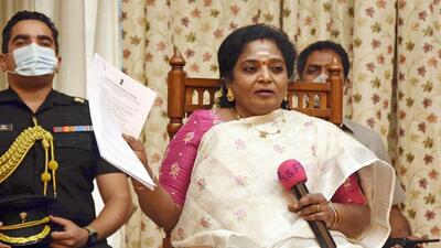 Telangana governor Tamilisai Soundararajan. (ANI)