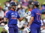 India's Shikhar Dhawan and Shubhman Gill in action during the 2nd ODI match between India and New Zealand, at Seddon Park India's Shikhar Dhawan and Shubhman Gill in action during the 2nd ODI match between India and New Zealand, at Seddon Park