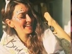Hansika Motwani shared a video of her bachelorette in Greece. Hansika Motwani shared a video of her bachelorette in Greece.
