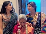 Navya Naveli Nanda, Jaya Bachchan and Shweta Bachchan in a throwback picture. Navya Naveli Nanda, Jaya Bachchan and Shweta Bachchan in a throwback picture.