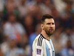 Lionel Messi in action for Argentina.