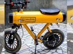 Nausha electric motorcycle provides an affordable option.(Live Hindustan) Nausha electric motorcycle provides an affordable option.(Live Hindustan)