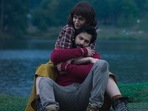 Varun Dhawan and Kriti Sanon in a still from Bhediya. Varun Dhawan and Kriti Sanon in a still from Bhediya.