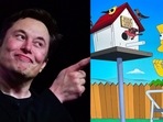 Twitter owner Elon Musk and snapshot of The Simpsons episode. Twitter owner Elon Musk and snapshot of The Simpsons episode.