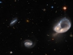 Arp-Madore 417-391 is located 671 million light-years away in the constellation Eridanus.(Nasa) Arp-Madore 417-391 is located 671 million light-years away in the constellation Eridanus.(Nasa)
