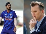 Brett Lee has a few pointers for Arshdeep Singh(Getty Images) Brett Lee has a few pointers for Arshdeep Singh(Getty Images)