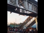 Slab of foot over bridge collapses at Balharshah railway station in Maharashtra's Chandrapur. Slab of foot over bridge collapses at Balharshah railway station in Maharashtra's Chandrapur.