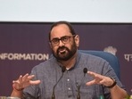 Union minister of state for electronics and IT, skill development, and entrepreneurship Rajeev Chandrasekhar.(PTI) Union minister of state for electronics and IT, skill development, and entrepreneurship Rajeev Chandrasekhar.(PTI)
