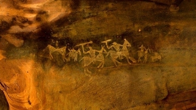 Aravali Hills' pre-historic rock art puts Rajasthan village on the tourist map (HT Gallery) Aravali Hills' pre-historic rock art puts Rajasthan village on the tourist map (HT Gallery)