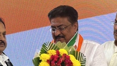 Indranil Rajguru, a Rajkot-based realtor who joined Congress (Twitter/INCGujarat) Indranil Rajguru, a Rajkot-based realtor who joined Congress (Twitter/INCGujarat)