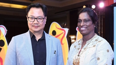 Union Minister of Law and Justice Kiren Rijiju congratulates Sports icon PT Usha on being elected as the President of the Indian Olympic Association (IOA), on Sunday (Kiren Rijiju Twitter) Union Minister of Law and Justice Kiren Rijiju congratulates Sports icon PT Usha on being elected as the President of the Indian Olympic Association (IOA), on Sunday (Kiren Rijiju Twitter)
