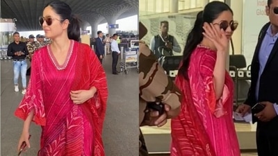 Katrina Kaif flew out of Mumbai on Sunday. Katrina Kaif flew out of Mumbai on Sunday.