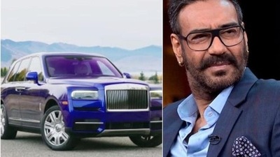 Ajay Devgn: Actor, director, and producer Ajay Devgn owns a Rolls Royce Cullinan which is an all-terrain, all-season SUV. This five-seater SUV is available at a price of <span class='webrupee'>₹</span> 6.95 Crore. (HT File Photo) Ajay Devgn: Actor, director, and producer Ajay Devgn owns a Rolls Royce Cullinan which is an all-terrain, all-season SUV. This five-seater SUV is available at a price of <span class='webrupee'>₹</span> 6.95 Crore. (HT File Photo)