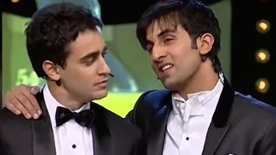 Imran Khan and Ranbir Kapoor at the Filmfare Awards in 2009. Imran Khan and Ranbir Kapoor at the Filmfare Awards in 2009.
