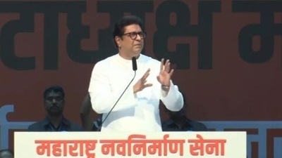 Maharashtra Navnirman Sena chief Raj Thackeray addressed his party workers on Sunday.