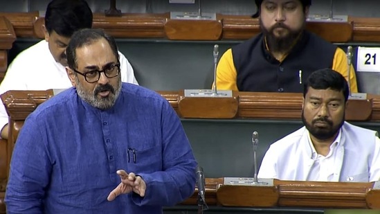 Minister of state for information technology Rajeev Chandrasekhar. (ANI)