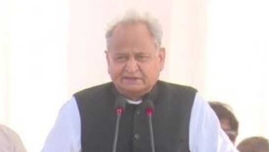 Ashok Gehlot said that Gujarat's voting for Congress would force the BJP to introspect.(ANI Photo)