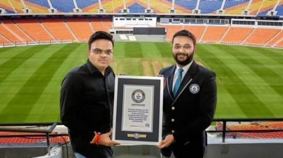 In an interesting development, the cricket fans have registered a Guinness World Record through their appearance in large numbers in the IPL final on May 29, 2022.(twitter) In an interesting development, the cricket fans have registered a Guinness World Record through their appearance in large numbers in the IPL final on May 29, 2022.(twitter)