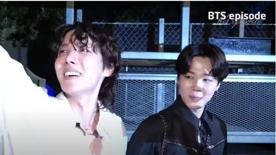 Jimin hyped J-Hope ahead of his Lollapalooza show. 