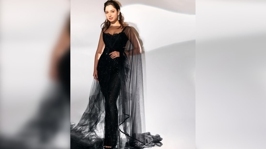 Sharing a string of images on her Instagram handle, Tamannaah Bhatia captioned her post, "Forces of Fashion."(Instagram/@tamannaahspeaks)