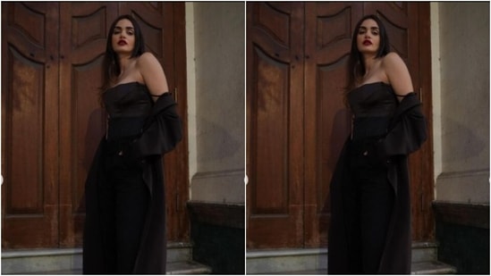 Gabriella played muse to fashion designer houses Dolce and Gabbana and 1/Off and picked a stunning ensemble from the shelves of the houses.(Instagram/@gabriellademetriades)