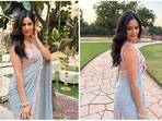 Wedding season is here and Bollywood celebrities have been giving us some major ethnic style goals to take tips from for an upcoming wedding. The ever-so-gorgeous Katrina Kaif recently attended a wedding in Jodhpur where she was seen wearing a pastel blue sequinned saree. If you are looking for something subtle yet elegant to wear then this is the perfect outfit for you.(Instagram/@katrinakaif)