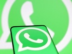 The Whatsapp logo is seen in this illustration taken.