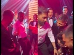 MS Dhoni and Hardik Pandya dancing to various Bollywood songs at a party in Dubai.(Instagram/@hardikpandya93) MS Dhoni and Hardik Pandya dancing to various Bollywood songs at a party in Dubai.(Instagram/@hardikpandya93)