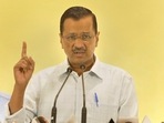 Delhi Chief Minister and Aam Aadmi Party (AAP) Convener Arvind Kejriwal addresses a press conference for the upcoming Gujarat Assembly elections, in Surat, Monday, Nov. 28, 2022. (PTI) Delhi Chief Minister and Aam Aadmi Party (AAP) Convener Arvind Kejriwal addresses a press conference for the upcoming Gujarat Assembly elections, in Surat, Monday, Nov. 28, 2022. (PTI)