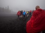 A group of hikers take part in a tour to visit the Tajogaite volcano, previously known as Cumbre Vieja for the ridge on which it sits, in Los Llanos de Aridane, on the Canary Island of La Palma (Photo by Desiree MARTIN / AFP) A group of hikers take part in a tour to visit the Tajogaite volcano, previously known as Cumbre Vieja for the ridge on which it sits, in Los Llanos de Aridane, on the Canary Island of La Palma (Photo by Desiree MARTIN / AFP)