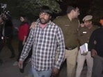 The clarification came soon after disturbing visuals shared by news agency ANI of two men - one with a saffron headband - brandishing swords and forcing the van to stop. (ANI)