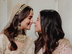 Alia Bhatt wished sister Shaheen Bhatt on her birthday with pictures from her wedding with Ranbir Kapoor.
