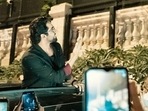Ayushmann Khurrana outside Mannat on Sunday. Ayushmann Khurrana outside Mannat on Sunday.