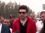 Actor Karan Kundrra at Miramar Beach.(ANI) Actor Karan Kundrra at Miramar Beach.(ANI)