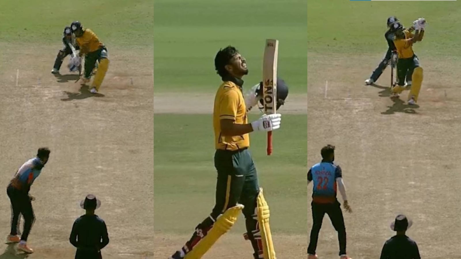 Watch Gaikwad smashes 7 sixes in an over to script unthinkable world record Cricket