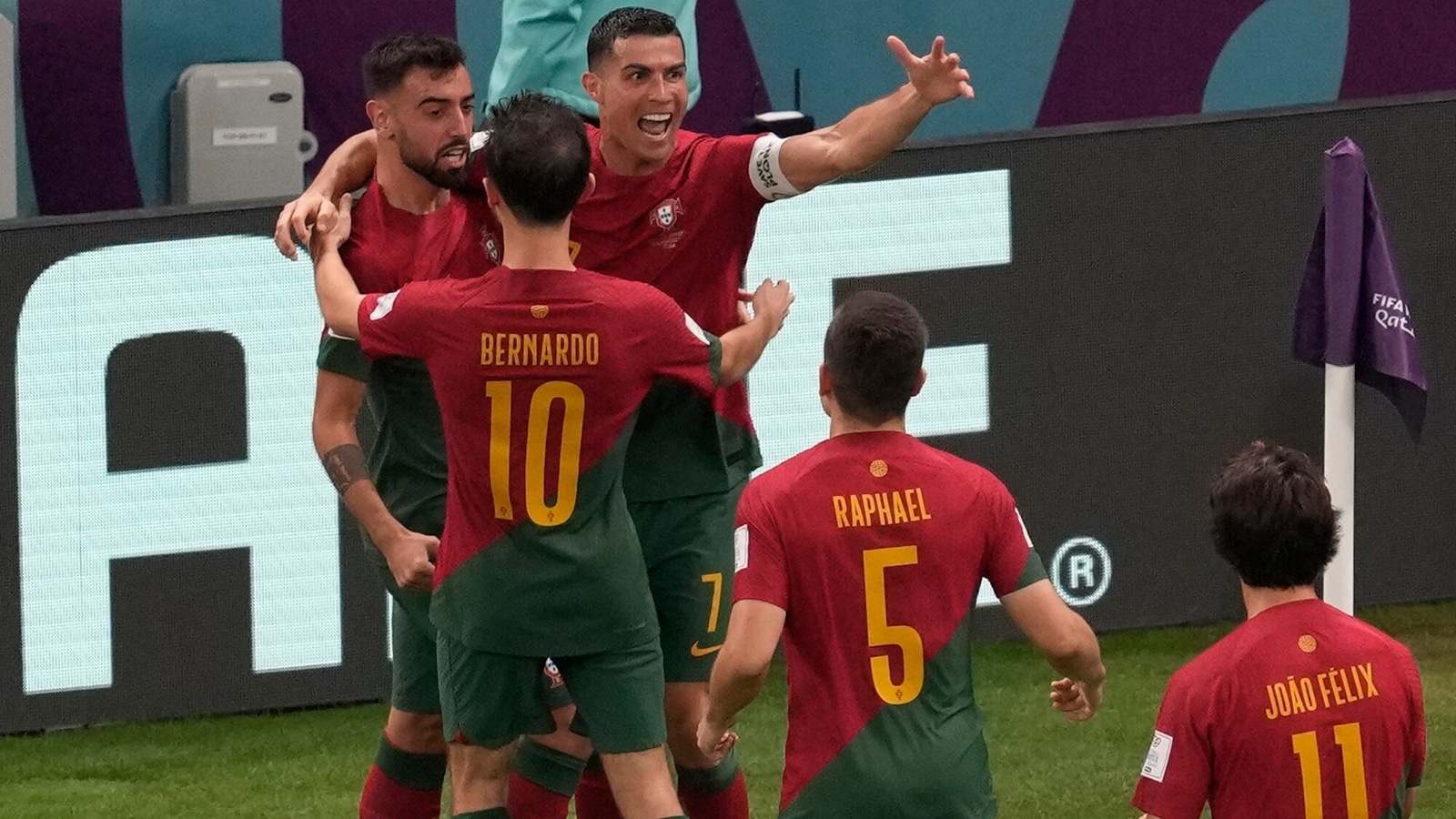FIFA World Cup 2022 Highlights Portugal vs Uruguay Bruno Fernandes