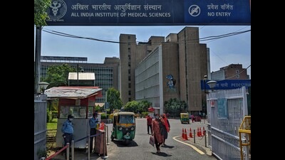 The main entrance to the OPD at AIIMS, New Delhi. (File) The main entrance to the OPD at AIIMS, New Delhi. (File)
