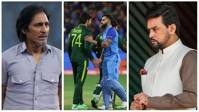 Giving a befitting response to the PCB chief, Indian Sports Minister Anurag Thakur reminded Raja that no country can overlook India (PTI-AP) Giving a befitting response to the PCB chief, Indian Sports Minister Anurag Thakur reminded Raja that no country can overlook India (PTI-AP)