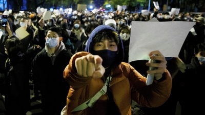Citizens took to the streets and university campuses, venting their anger and frustrations on local officials and the Communist Party. (REUTERS)