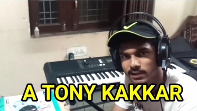 Indian content creator Sanatan is sharing a step-wise guide on composing a Tony Kakkar song in two minutes. (Instagram/@sanatanmusic) Indian content creator Sanatan is sharing a step-wise guide on composing a Tony Kakkar song in two minutes. (Instagram/@sanatanmusic)