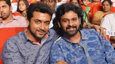 Suriya and Prabhas share a friendly rapport. Suriya and Prabhas share a friendly rapport.