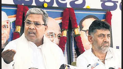 Karnataka Pradesh Congress president DK Shivakumar said a Vokkaliga has become the KPCC president again, after SM Krishna. (ANI) Karnataka Pradesh Congress president DK Shivakumar said a Vokkaliga has become the KPCC president again, after SM Krishna. (ANI)