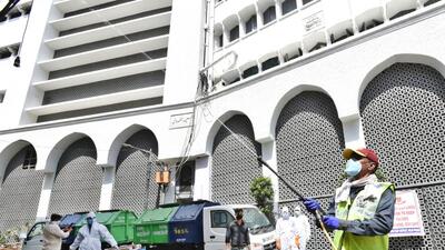 The Markaz complex, barring the Masjid Banglewali, has been locked since March 2020 for alleged violations of Covid-19 norms during the Tablighi Jamaat congregation. (Ajay Aggarwal/HT Archive) The Markaz complex, barring the Masjid Banglewali, has been locked since March 2020 for alleged violations of Covid-19 norms during the Tablighi Jamaat congregation. (Ajay Aggarwal/HT Archive)