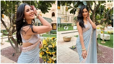 Katrina Kaif shared pictures of herself from a royal hotel on Monday. Katrina Kaif shared pictures of herself from a royal hotel on Monday.