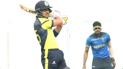 Riyan Parag smashed a quickfire 174 off 116 balls (Twitter) Riyan Parag smashed a quickfire 174 off 116 balls (Twitter)