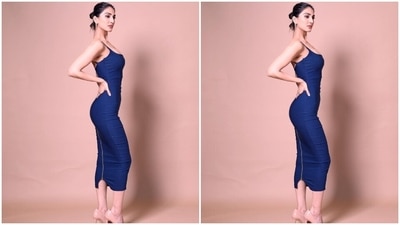 Vaani accessorised the outfit with minimal additions, including nude-coloured pointed pumps with high heels, elongated hoop earrings, and matching statement rings. Lastly, a pulled-back messy low bun rounded off her hairdo with the outfit. (Instagram)