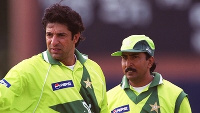 Wasim Akram and Saleem Malik hardly saw eye-to-eye (Getty) Wasim Akram and Saleem Malik hardly saw eye-to-eye (Getty)