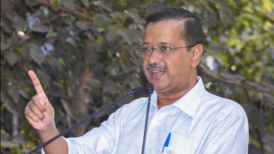 Delhi chief minister and AAP convener Arvind Kejriwal speaks during a public meeting ahead of the Gujarat assembly elections, in Surat on Monday. (PTI) Delhi chief minister and AAP convener Arvind Kejriwal speaks during a public meeting ahead of the Gujarat assembly elections, in Surat on Monday. (PTI)